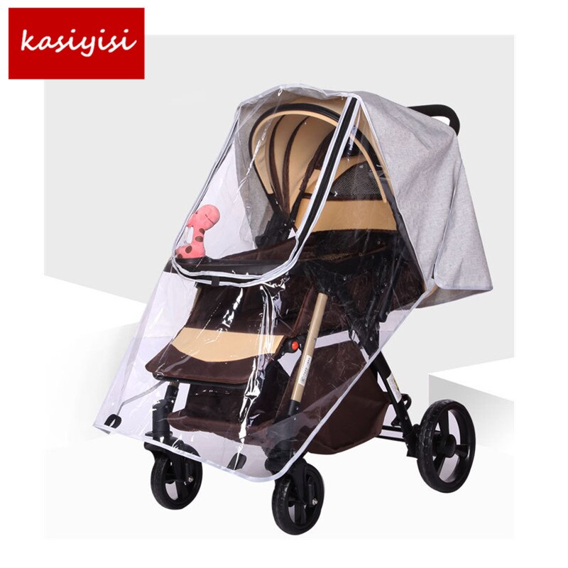 Stijl Waterdichte Cover Baby Winkelwagen Accessoires Regen Cap Regenjas Winddicht Cover Stofkap