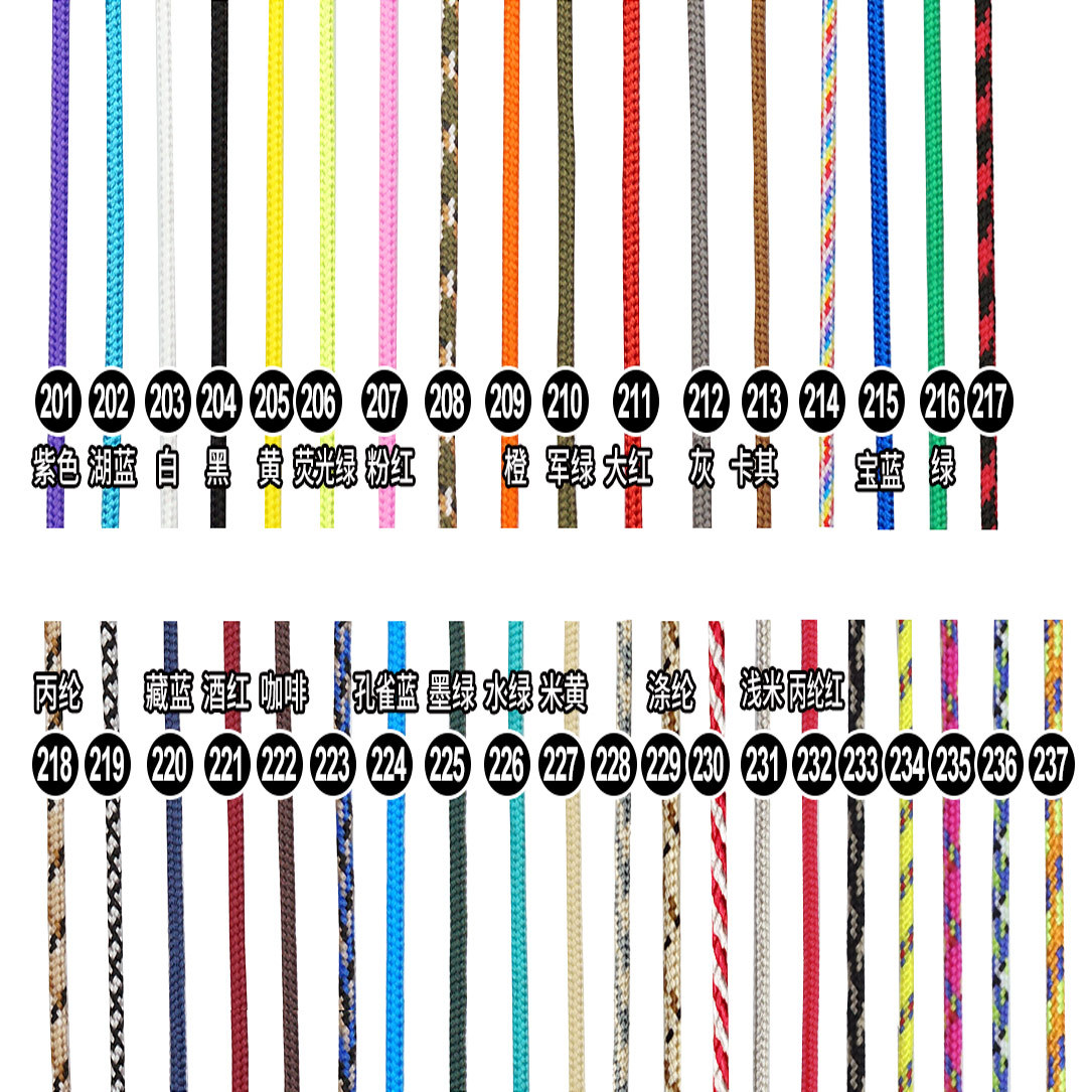 Paracord Cord Rope, Survival Kit, 250 Colors, 550 ... – Grandado