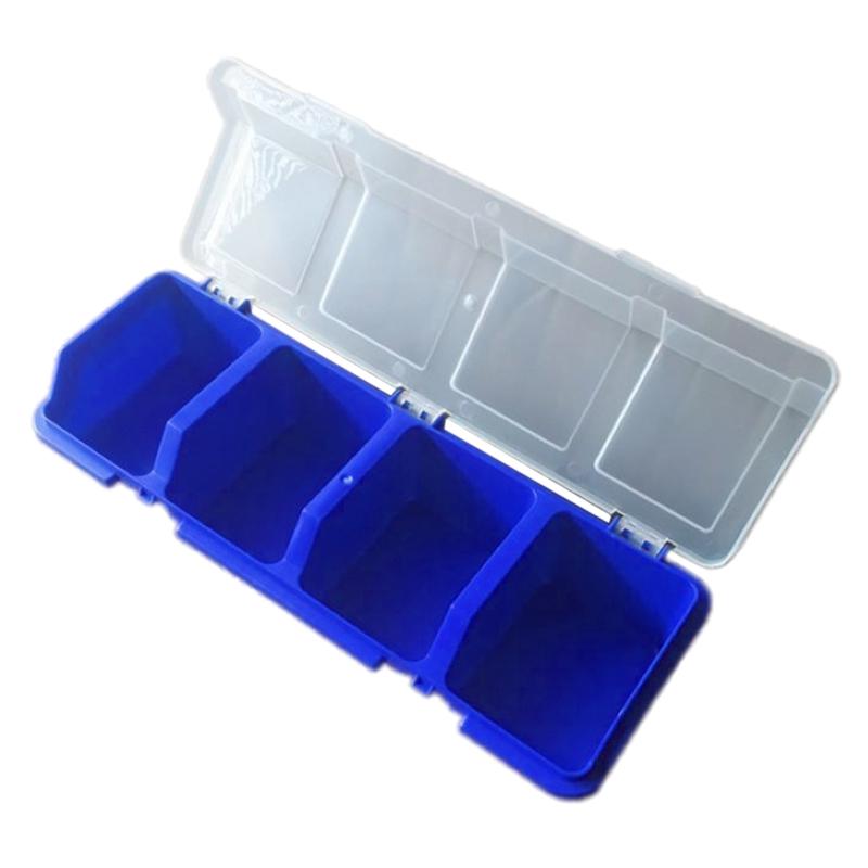 Plastic Tools Storage Box with Cover Parts Screw Toolbox Case Components Sorting HX6D: Blue