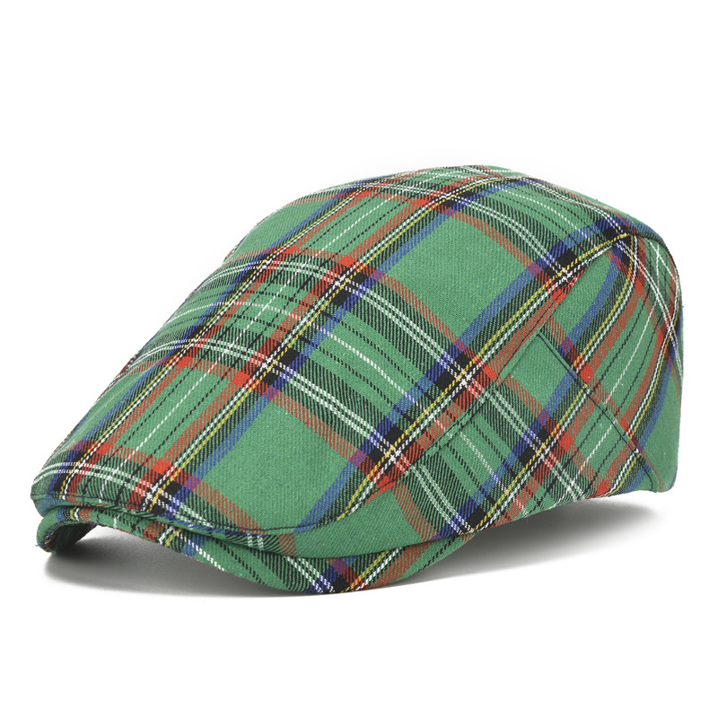 SHOWERSMILE Beret Hat British Style Flat Cap for Men Women Vintage Gatsby Newsboy Cap Spring Summer Driver Cabbie Hat: green