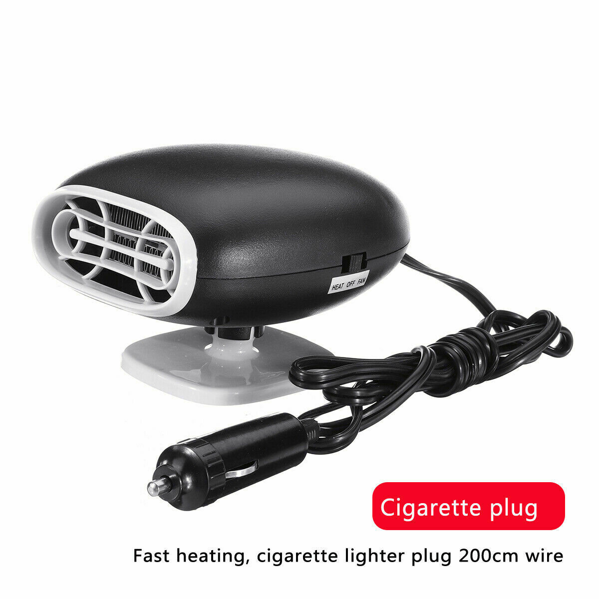 12V 150W Car Heater 2in1 Auto Cigarette Lighter Heater Cooling Fan Windscreen Defroster Demister Warming Car Accessories