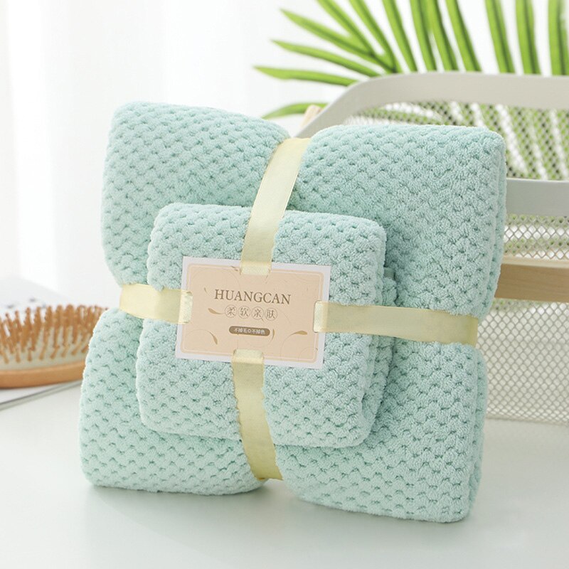 Luxury Bathroom Towel Set Quick Drying Microfiber Hair Towels Soft Absorbent Bath Towel Set 35x75cm+70x140cm For Women Man: 12