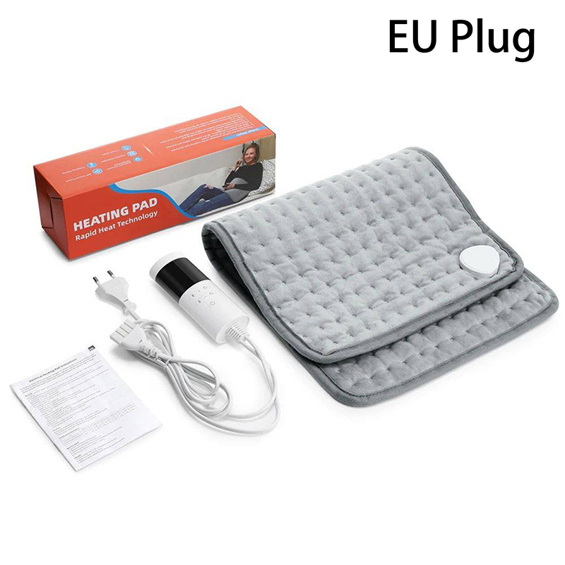 220v 60*30cm Electric Heating Pad For Abdomen Waist Back Thermal Blanket Keep Warm Blanket 9 Gear Temperature: Dark Grey