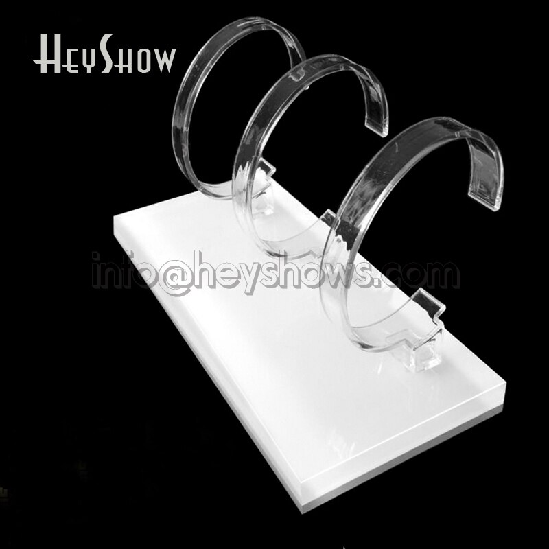 3 in 1 universel gennemsigtig apple watch display stand akryl smart watch holder klar iwatch show base til detailbutik
