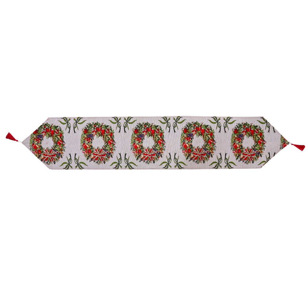 Kreative Weihnachten Dekorative Tisch Läufer Kreative Gestrickte Stoff Tisch Läufer Quaste Weihnachten Restaurant Tischdecke Matten: H