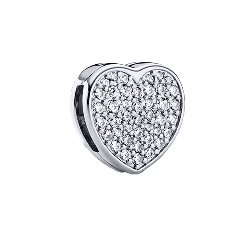 100% authentische 925 Sterling Silber Liebe kombination Shiny Zirkon Charms Original Reflexion Geeignet für frauen zu tragen DIY: PAX031-A