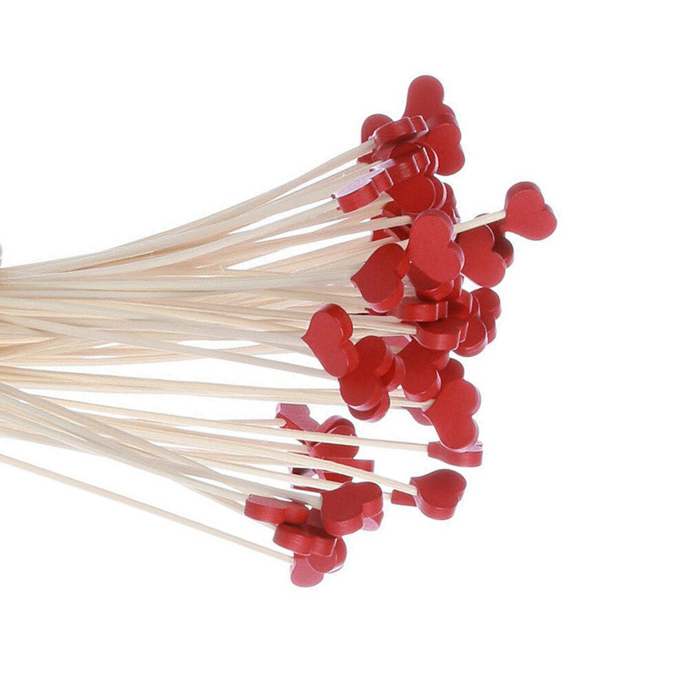 20 Stck verrotten Herz Schilf Aroma Diffusor Ersatz Stöcke Holz Rattan Wohnkultur Besondere Zubehör Rattan