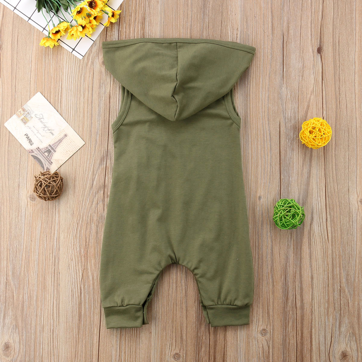 Solide Sleeveless Mit Kapuze für Baby Jungen