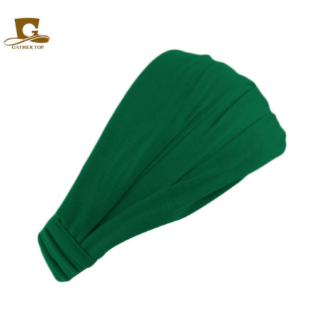 Diadema de algodón para mujer, turbante, bandas elásticas para el cabello de Color sólido, diadema para Yoga, diadema para el cabello de maquillaje, Bandana 2 en 1, accesorios para el cabello: Rosa