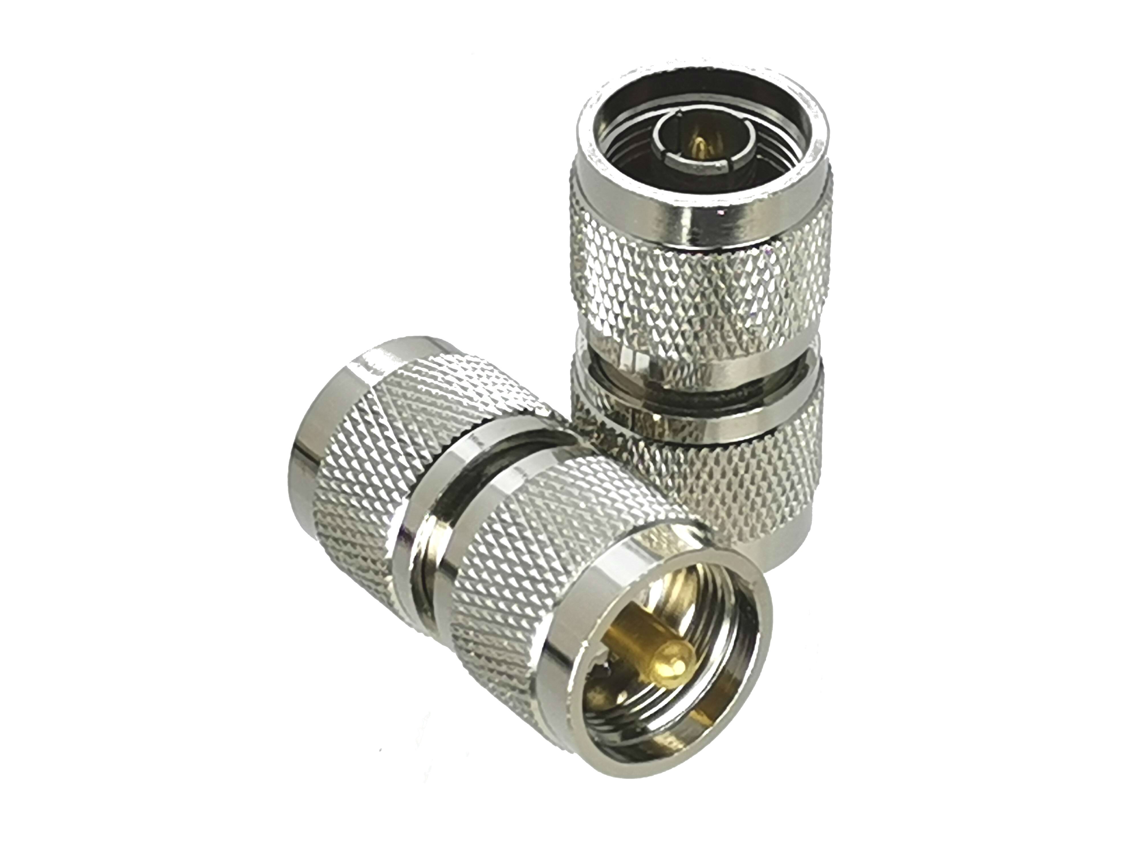 1Pcs N to N / UHF PL259 SO239 Male plug & Female jack & T Splitter & Right angle RF Coaxial Adapter connector Test Converter: Type 17-1pcs