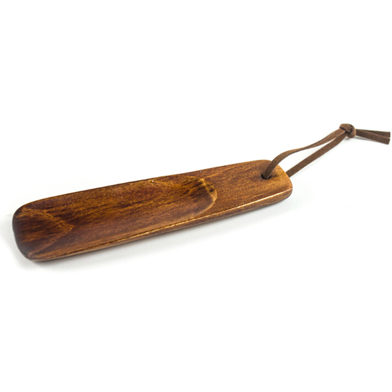 1PCS 15.5cm Natural Wooden Shoe Horn Portable Craft Solid Wood Shoehorn Long Handle Shoe Lifter Shoes Accessories