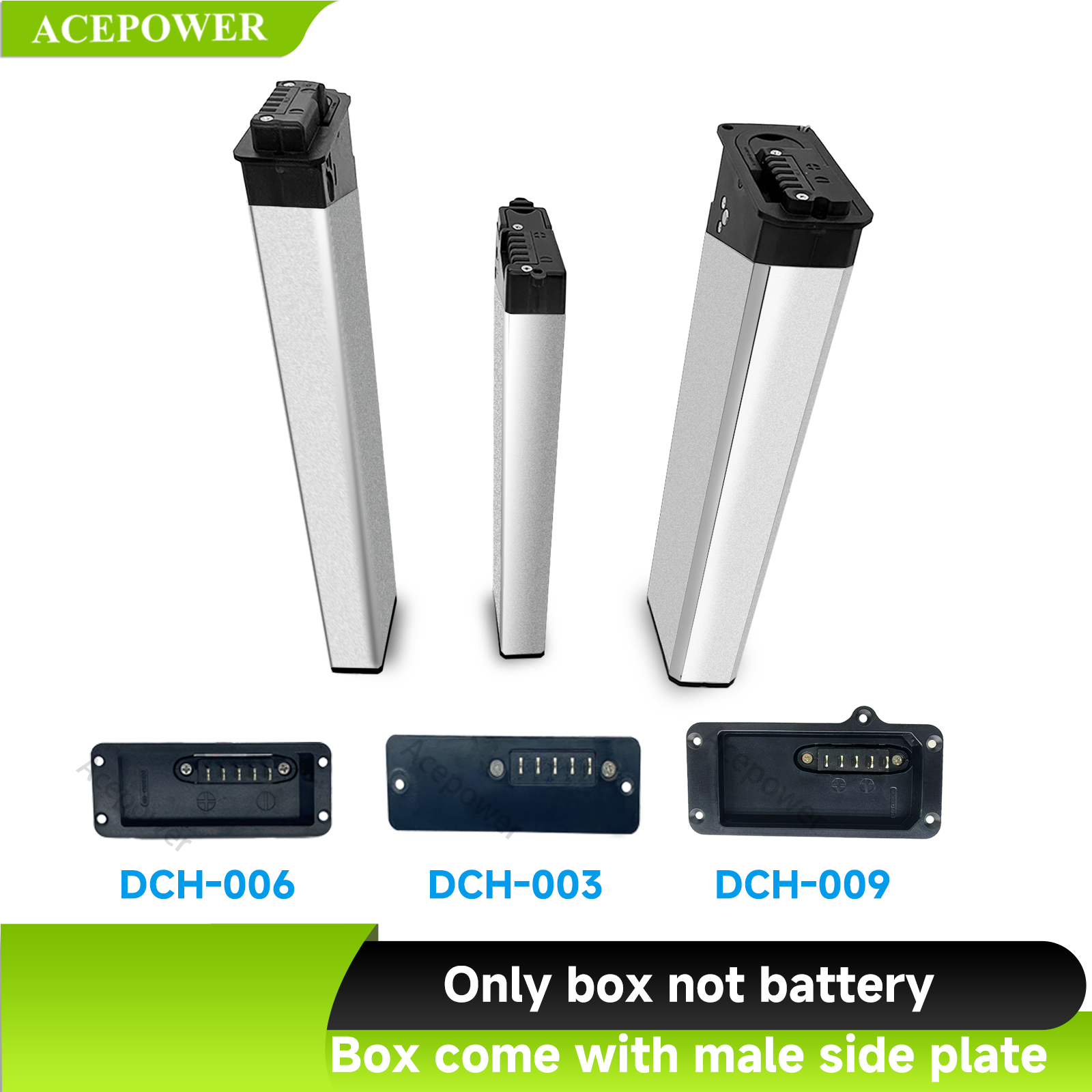 Opvouwbare elektrische fiets accubak behuizing DCH-006 DCH-009 accubak behuizing voor Engwe Samebike MATE X opvouwbare ebike accubak