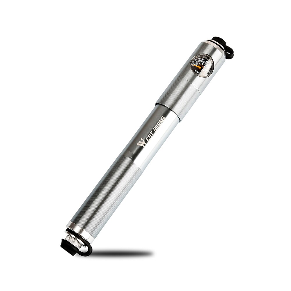 Fahrrad Pumpe Hand Luftpumpe Schlauch Manometer Radfahren Reifen Inflator Ventil Gabel Tragbare Mini Pumpe