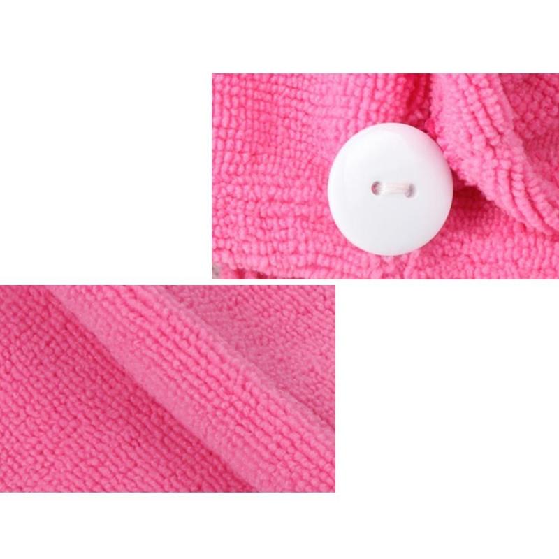 4 Toallas Turbante De Microfibra Para El Pelo - 65x25 Cm, Superabsorbentes, Secado Rápido, Anti-frizz, Con Botones