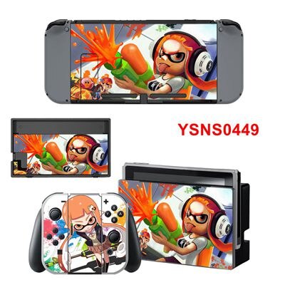 Splatoon 2 Aufkleber Nintend Schalter Haut NS Konsole Controller Vinyl Skins Decals Aufkleber Spiel Abdeckung Für NS: YSNS0449