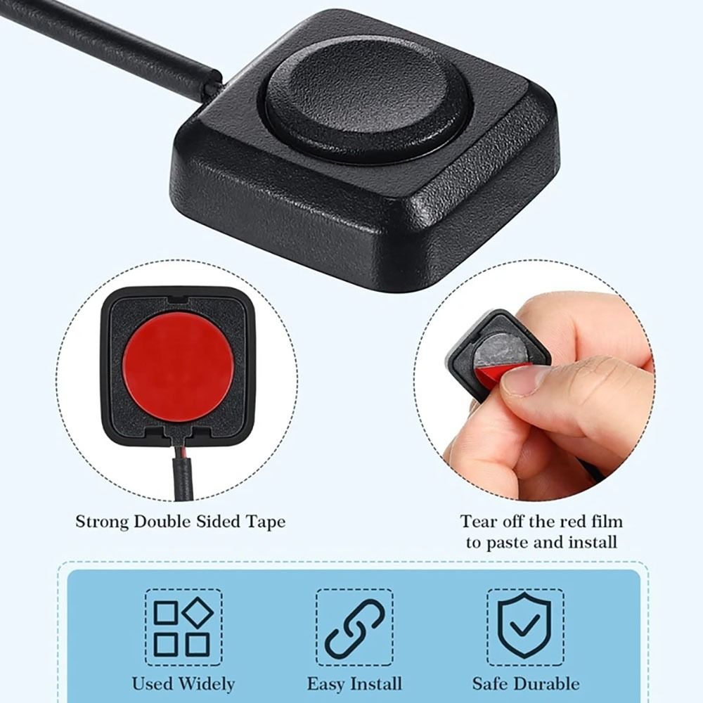 Accessoires Mini Kortstondige Drukknop Diy 12V Mini Knop Schakelaar Zelfklevende Auto Drukknoppen