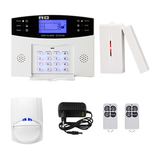 Jeatone Gsm Alarm Sms Draadloos Alarmsysteem Thuis Inbreker Alarm Kits Diy Lcd Display Pir Deur Raam Sensor App controle