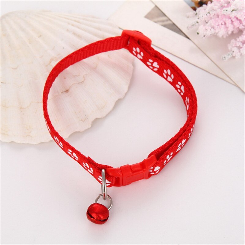 Photo inspiration: Picture Idea: Cat Paw Print Cat Collar Adjustable Nylon Ribbon C