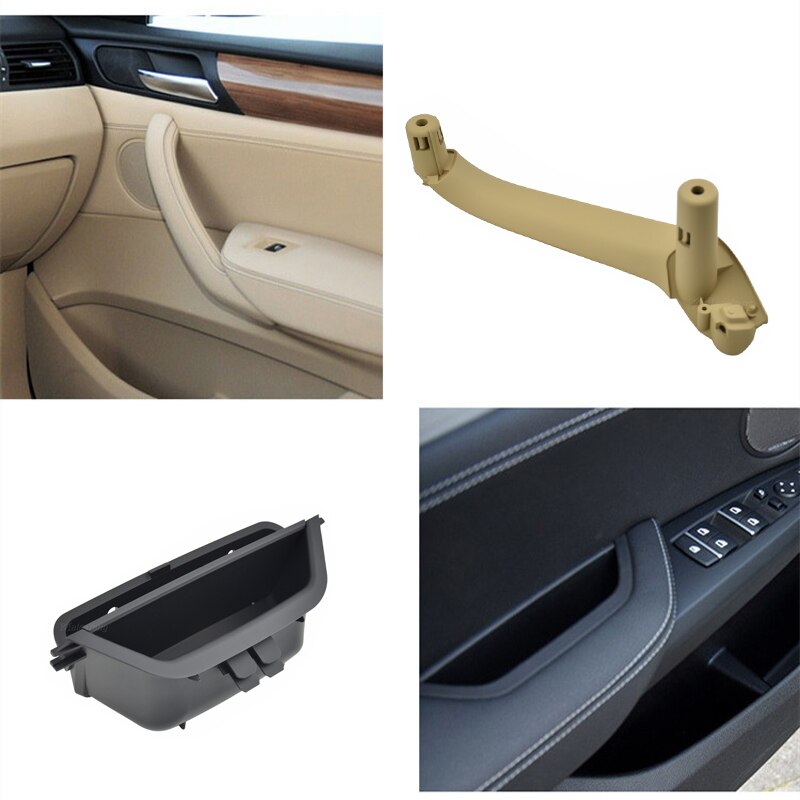 Auto left Right Interior Door Handle Inner Door Panel Handle Pull Trim Cover For BMW X3 X4 F25 F26