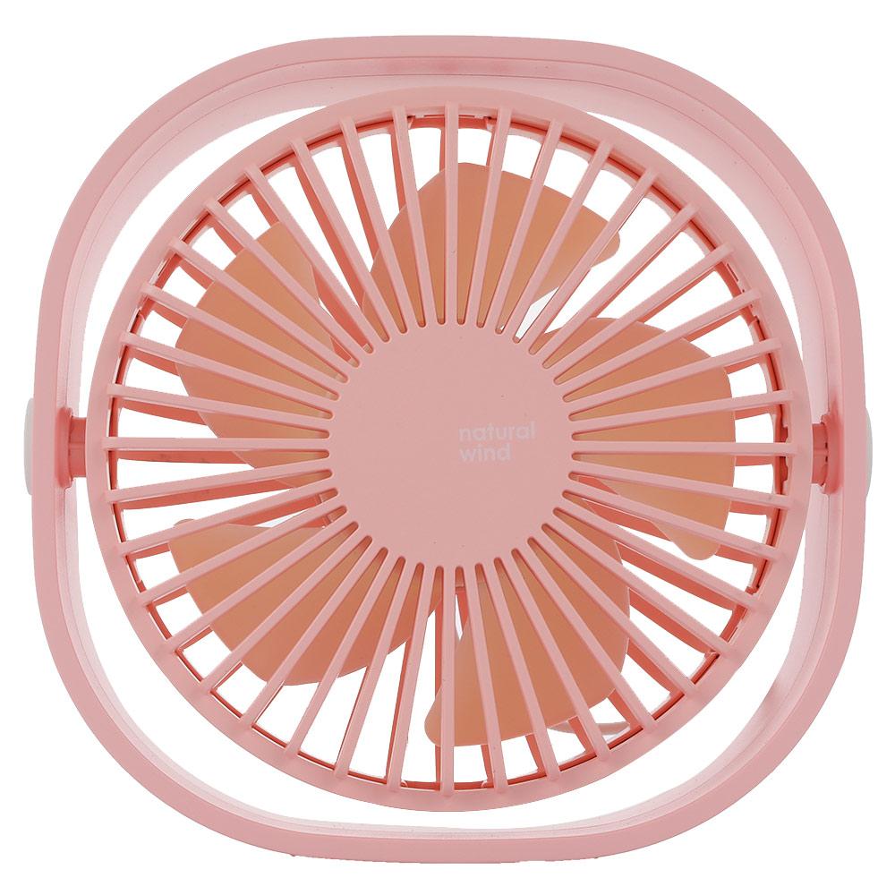 USB ABS Portable Mini Personal Desk Fan Student Delicate Air Conditioning Summer Travel Outdoor Handheld Personal Fan: Pink