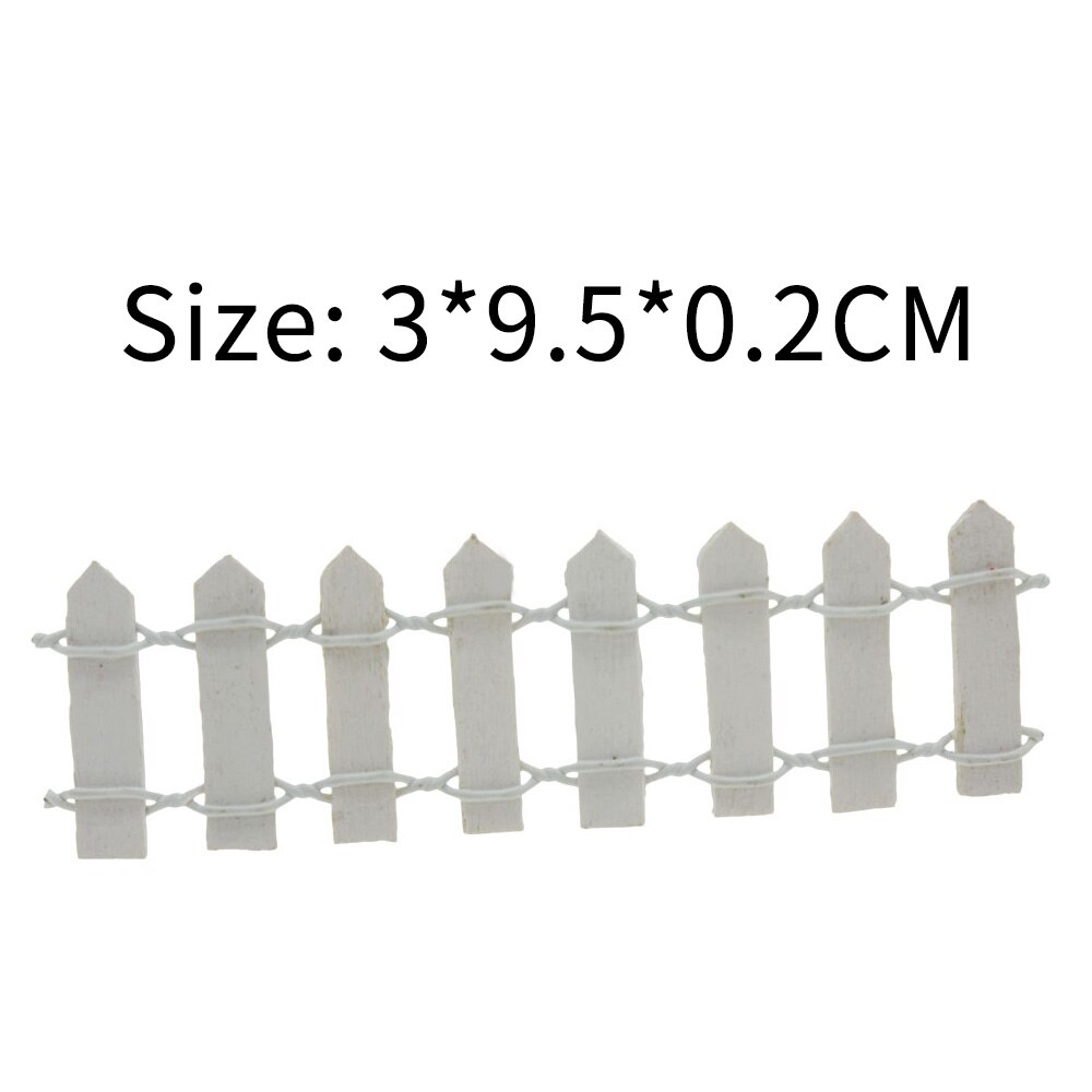 3*9.5*0.2CM Wood fence Fence decorations Garden Lawn Yard Decoration