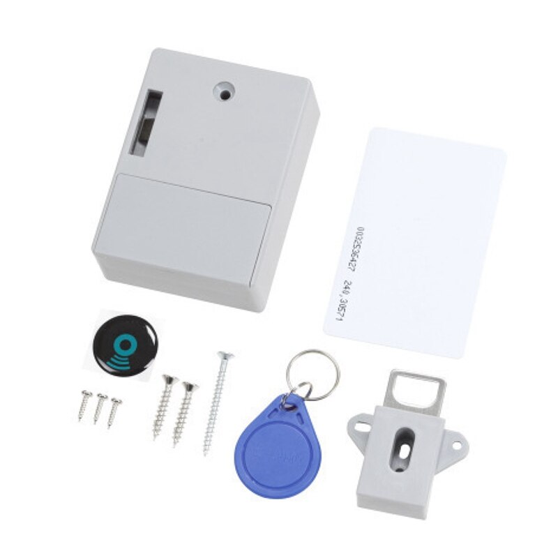 No hole Hidden RFID smart sensor lock Invisible IC card lock cabinet Drawer Electronic door Lock