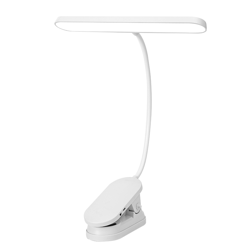 Lampada da tavolo a LED Clip on Lamp protezione per gli occhi lampada da tavolo dimmerabile con morsetto ricarica USB luce di lettura flessibile per Computer da letto: Default Title
