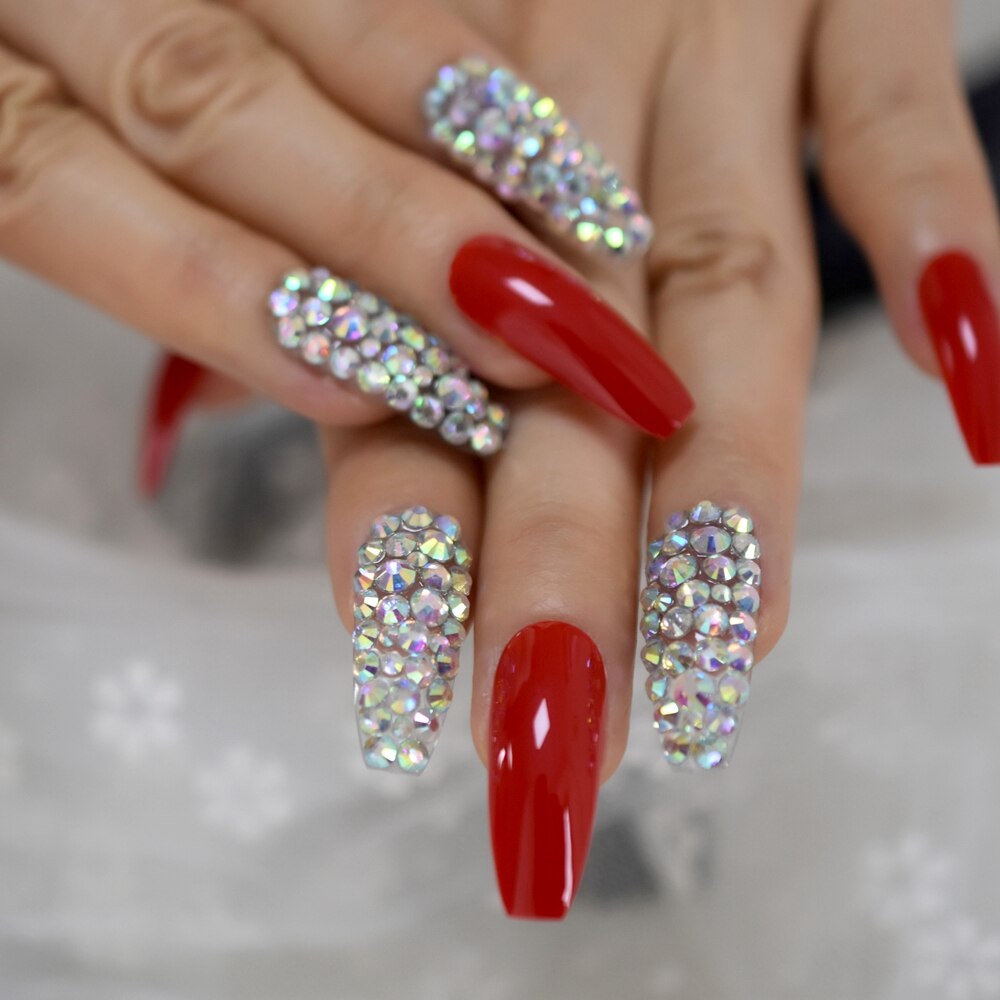 Faux Ongles en marbre, pré-conçus, pré-conçus, Ongles de luxe Extra longs en forme de cercueil, accessoires de décoration pour fêtes et mariage: L5592