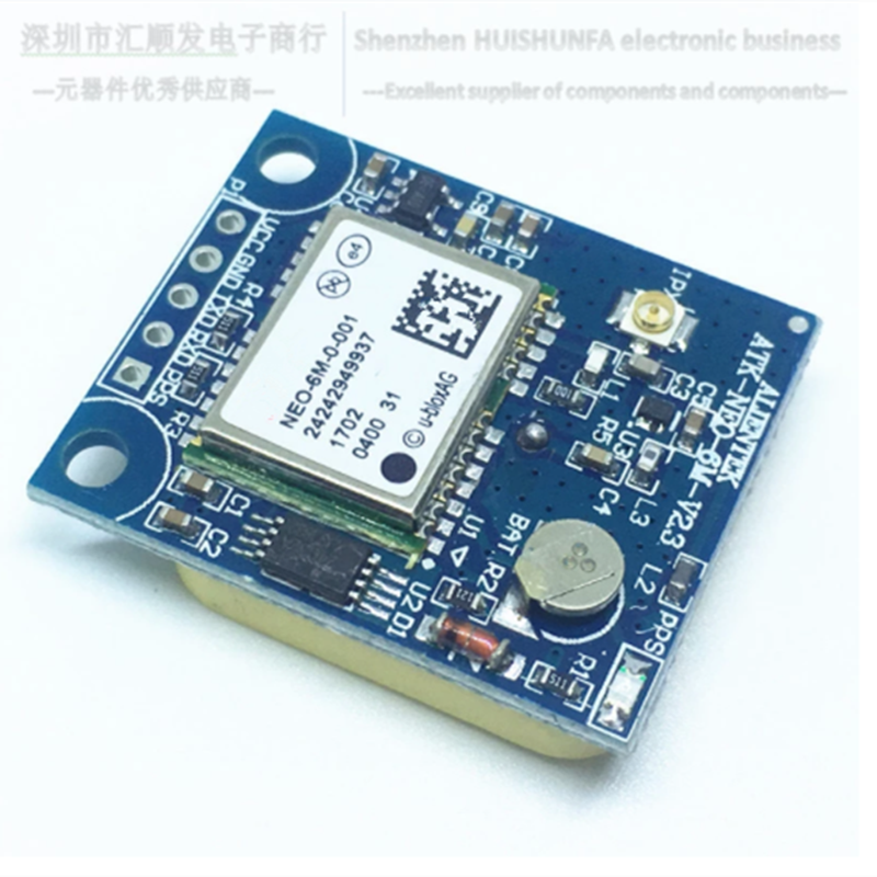 GPS module NEO-6M with EEPROM and ceramic integration