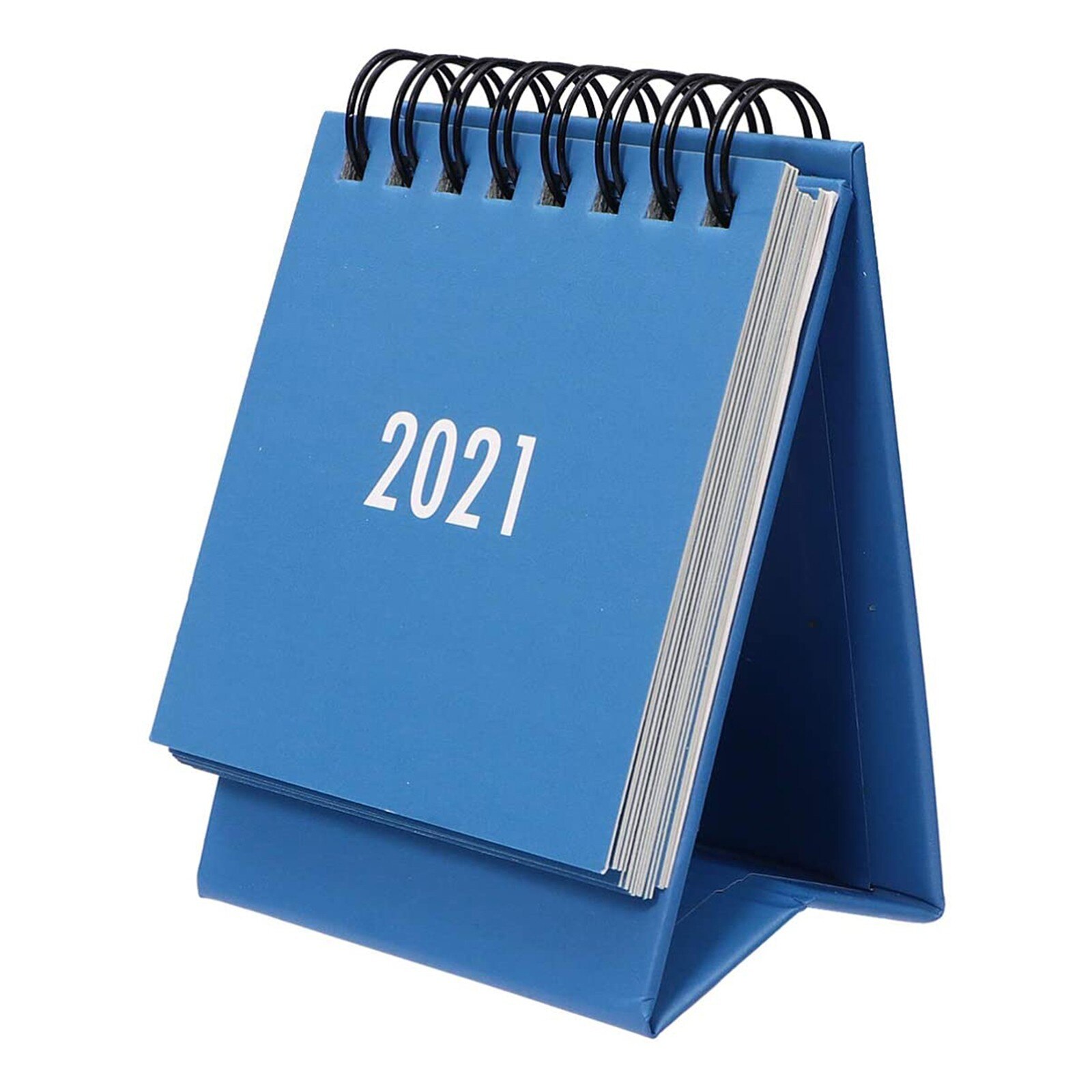 Desktop Mini English Calendar Portable Foldable Paper Calendar Multipurpose Daily Scheduler Table Planner Yearly Agenda: C