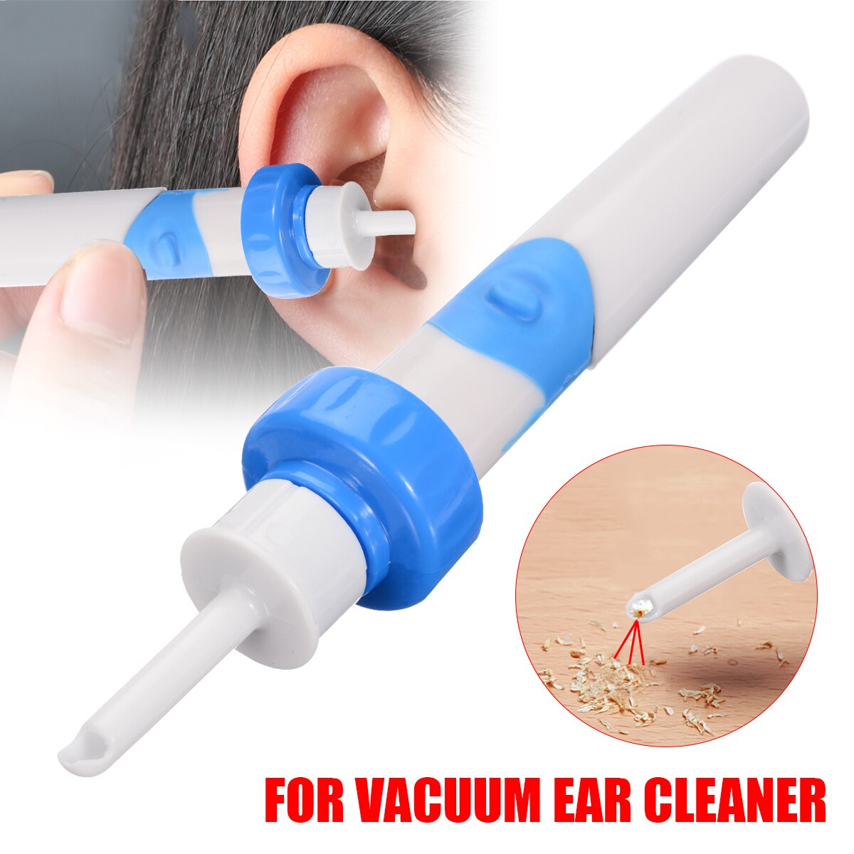 pc Electric Safe Cordless Vacuum Ear Cleaner Cleaning Wax Remover Painless Tool For Ear Remover Cleaning Care Tool