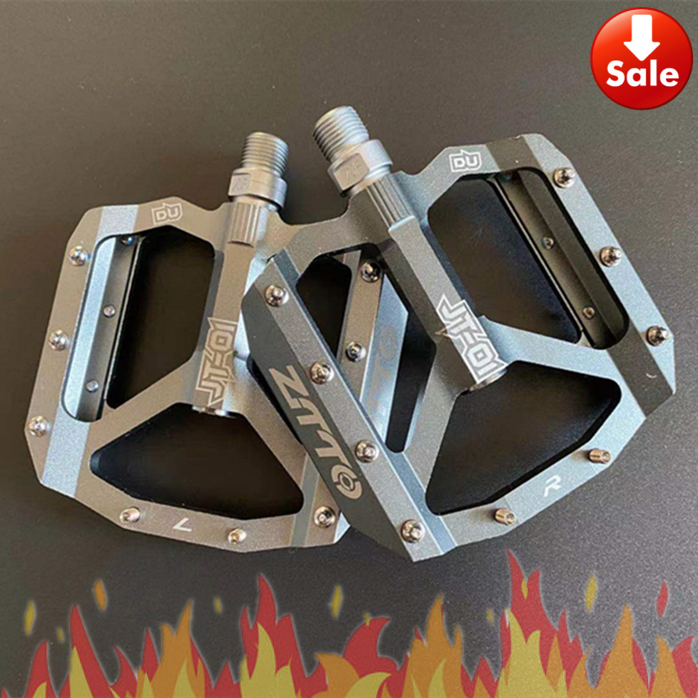 ZTTO-Rodamiento plano de bicicleta de montaña, accesorio de aleación de aluminio, con buen agarre, ligero, pedales 9/16, grande, para gravilla, para moto Enduro, para descenso, JT01