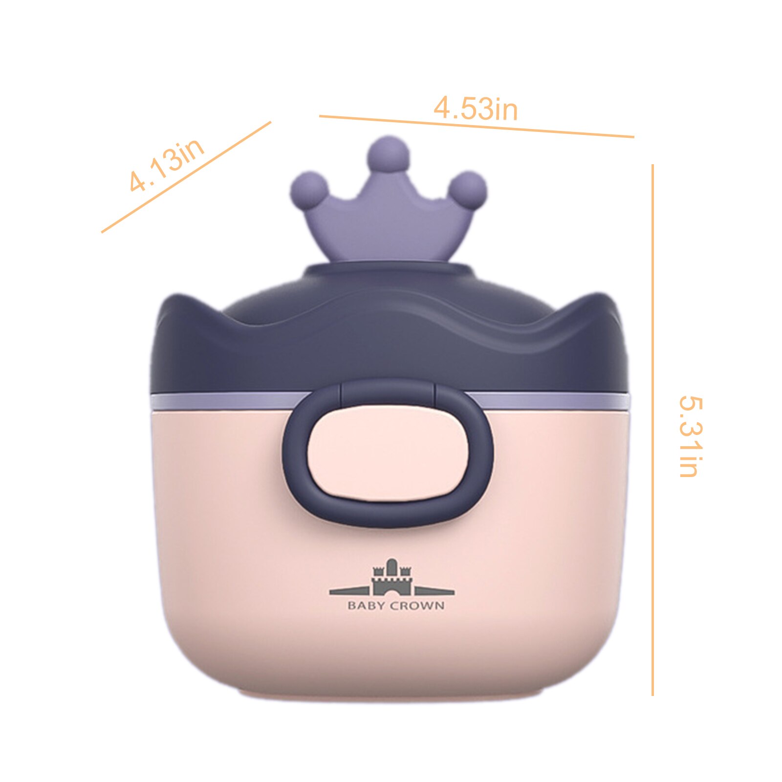 Crown Baby Milk Powder Box Portable Large-capacity Cute Complementary Food Box Small Mini Baby Moisture-proof Storage Tank