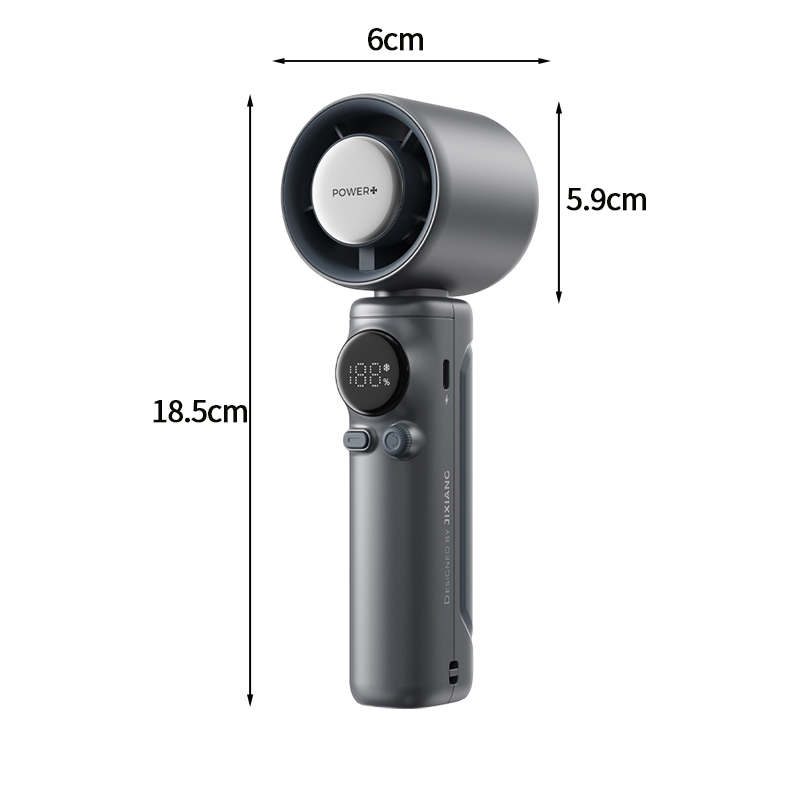 Upgraded Electric Mini Fan Refrigeration Handheld Fan USB Rechargeable Portable Cooling Fan Air Cooler: Red