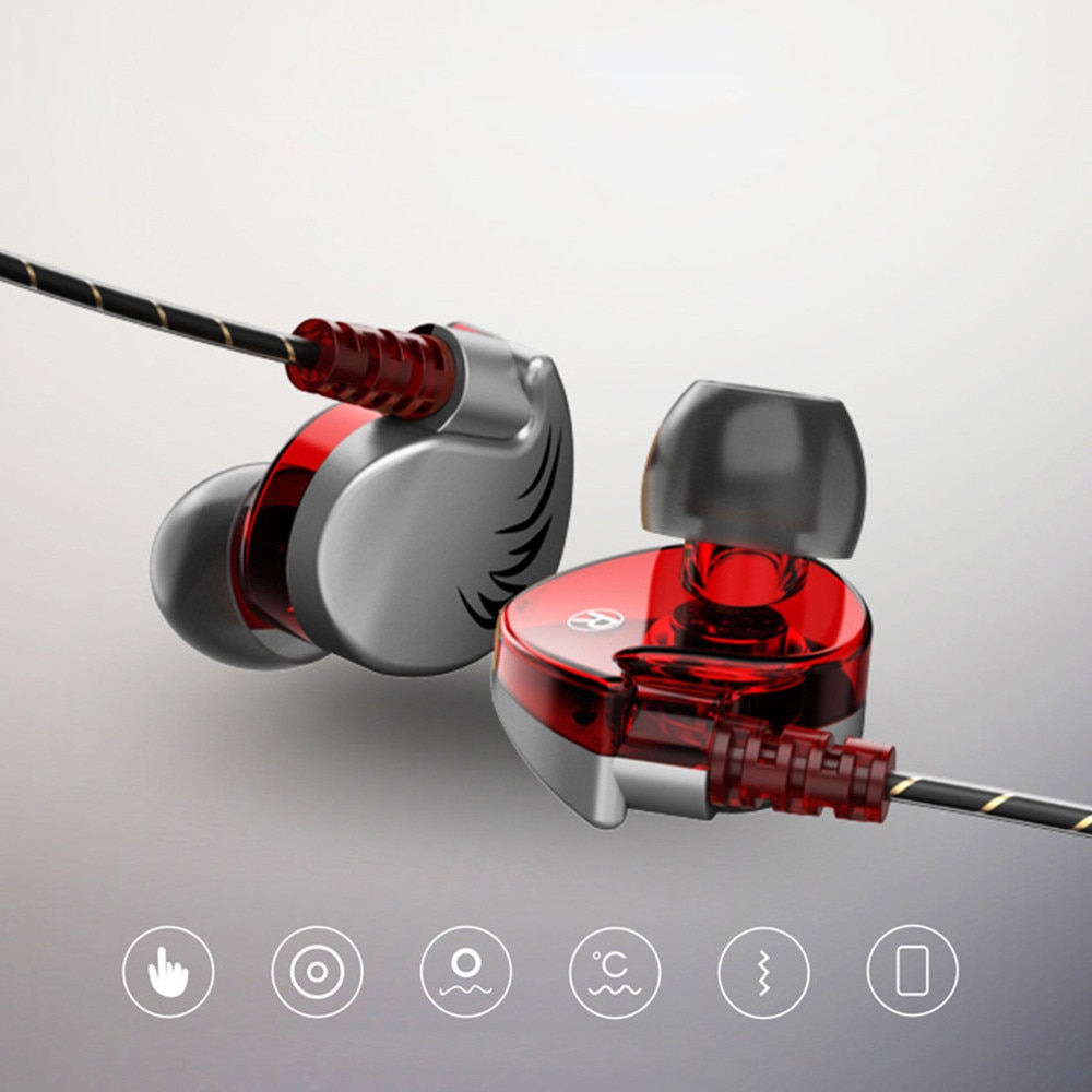 Beautyss 3,5mm In-ohr Kopfhörer Freisprecheinrichtung Sport HIFI QKZ CK7 Kopfhörer 3D stereo bass Rennen Sport Headset für handy