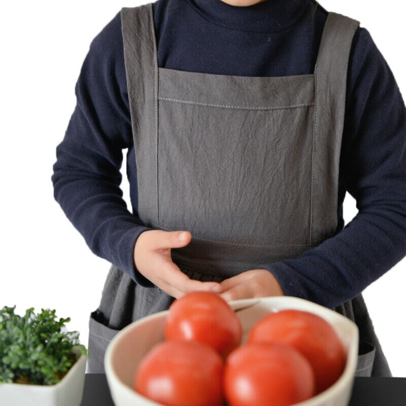 90cm-120cm 110cm-140cm børn forlomme bib forklæde kid drenge piger forklæde køkken håndværk småbørn rene forklæder