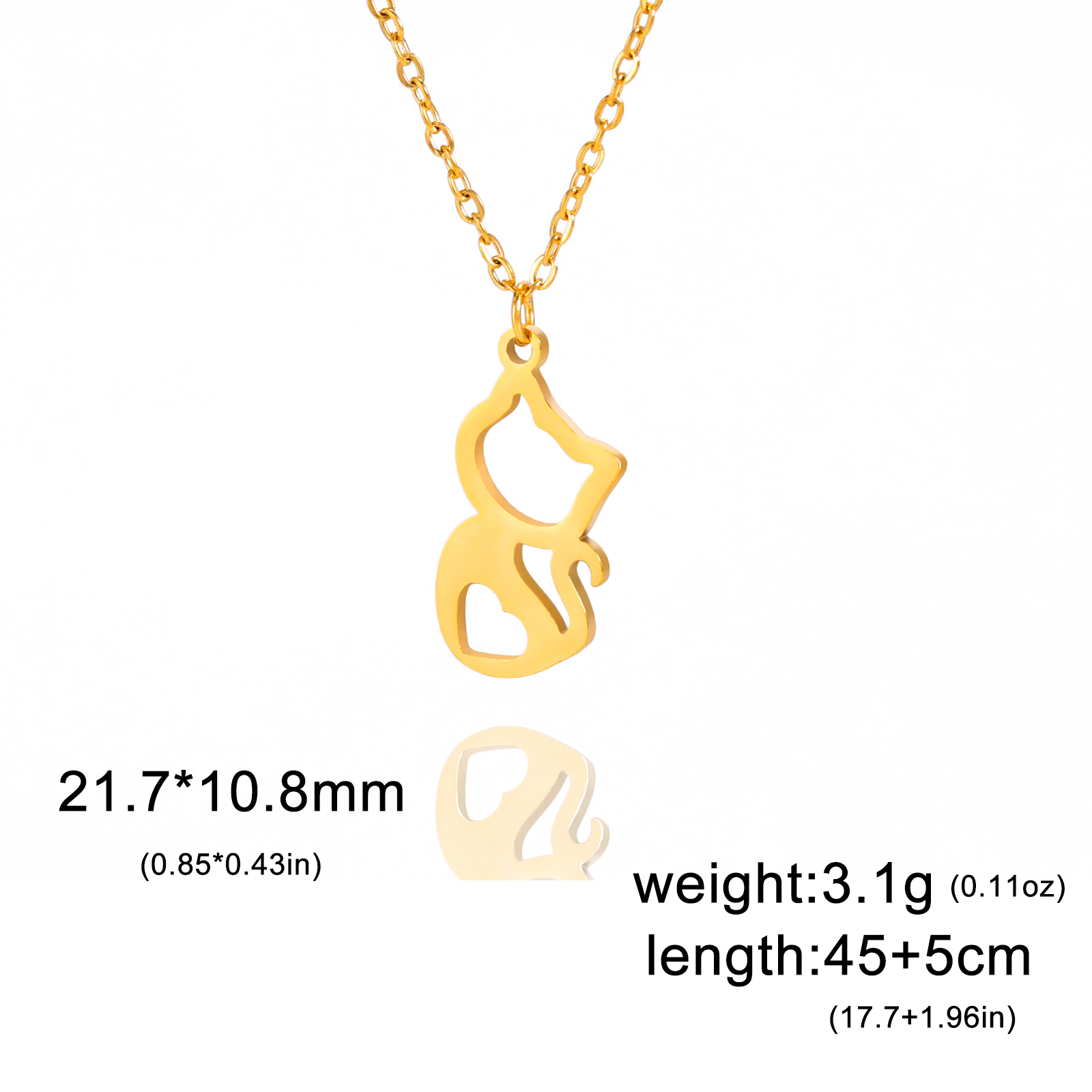 Cazador Schattige Dieren Kat Hanger Ketting voor Vrouwen Meisjes Mooie Poot Choker Halsketting Roestvrij Stalen Sieraden 2025