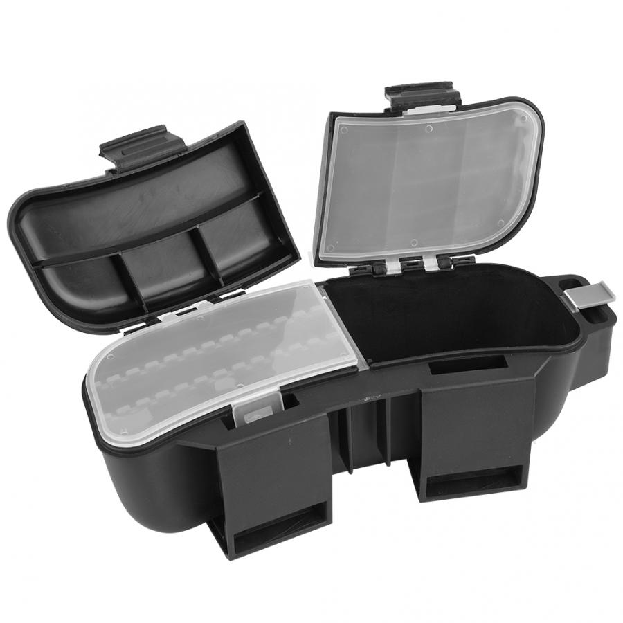 Pudełko ze sprzętem wędkarskim przechowywanie przynęty wędkarskie łyżki haczyki kołowrotki worek robić przechowywania przybory skrzynka pas biodrowy akcesoria wędkarskie