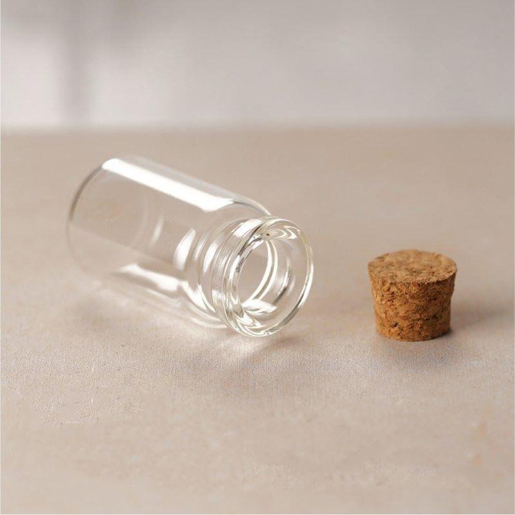 Pieni pullo lasipurkkeja 1pc koristeet tee-se-itse astiat mini halpa viestipullot koristeet korkkitulppa muurauspurkki