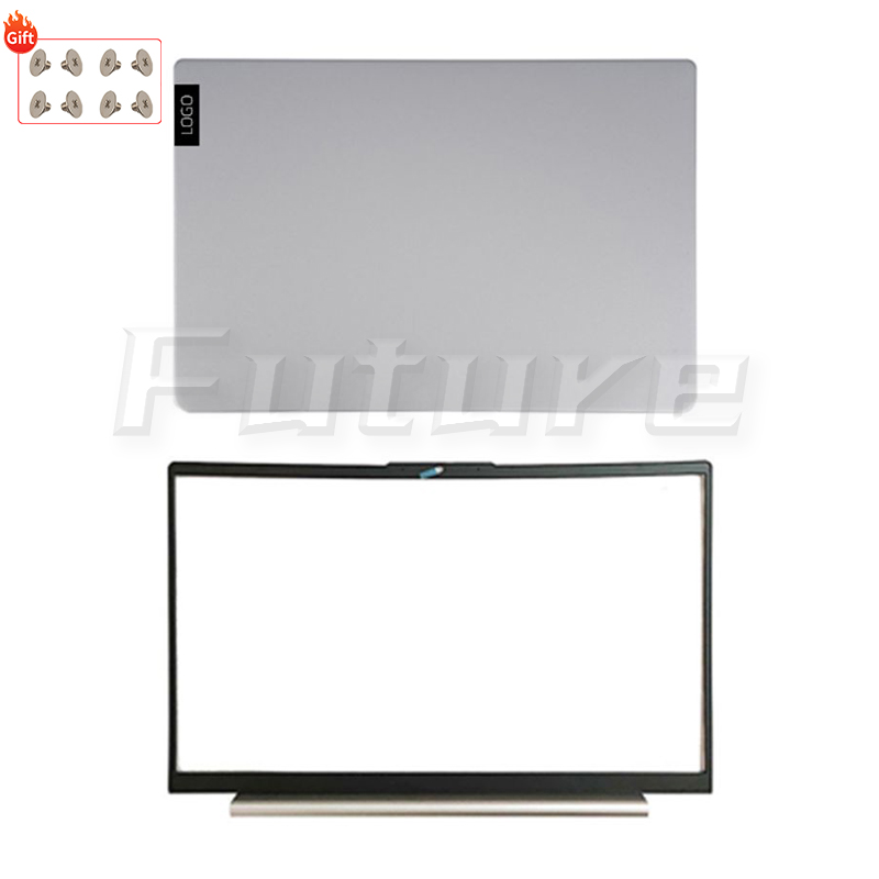 Case Voor Lenovo Ideapad 5 15IIL05 15ARE05 15ITL05 15ALC05 LCD Back Cover Voorkant Scharnieren Achterdeksel Top Back Case: Black