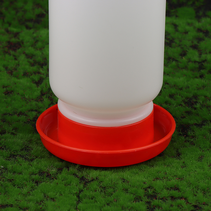 1 stk. fortykket foderautomat og drikkevandsautomat til fjerkræ, automatisk kyllingefugle, kyllingevandingsspand, beholder til fodring