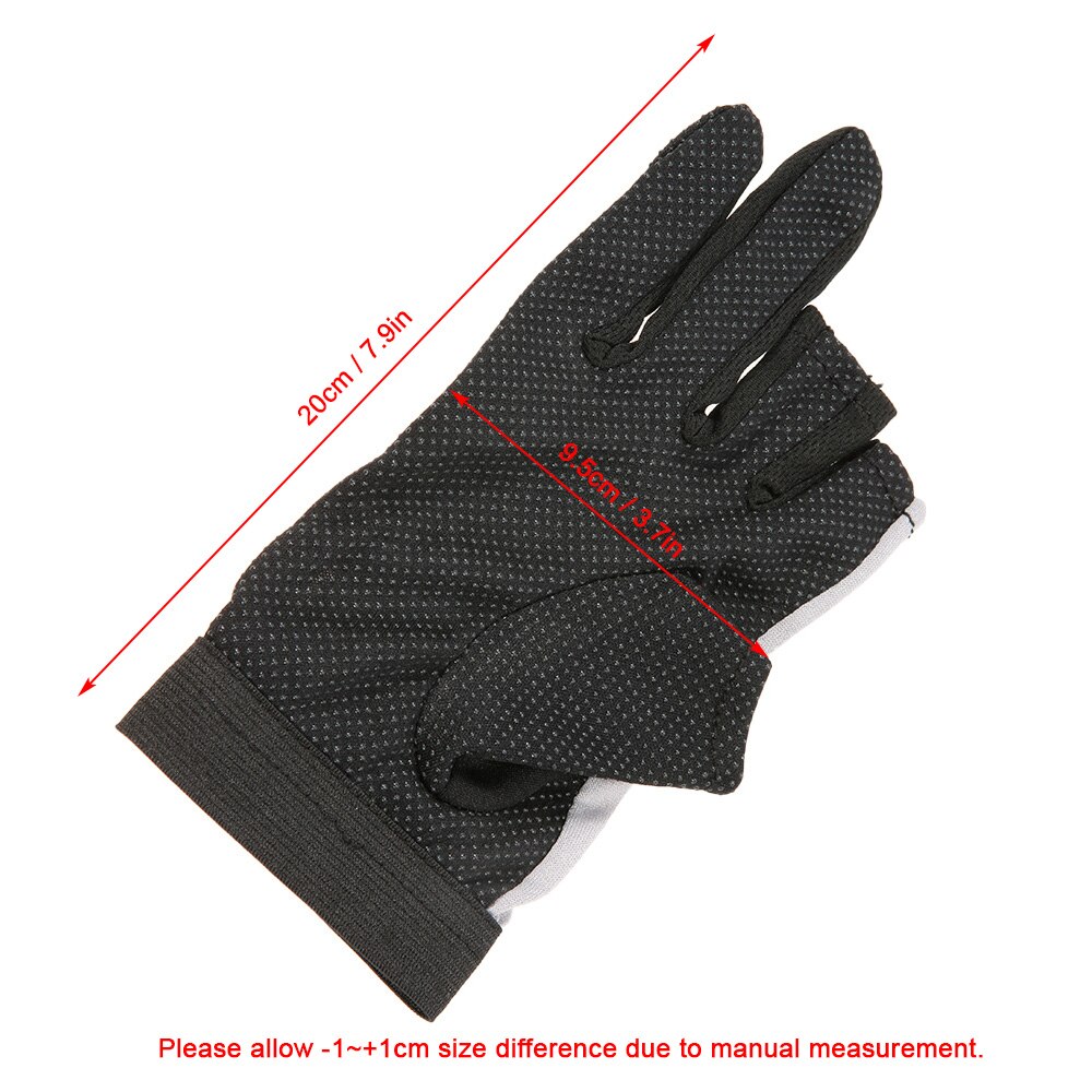 LEO gants de pêche 1 paire/lot 3 doigt coupe extérieur respirant gants Nylon matériel pour Pesca 3 couleur