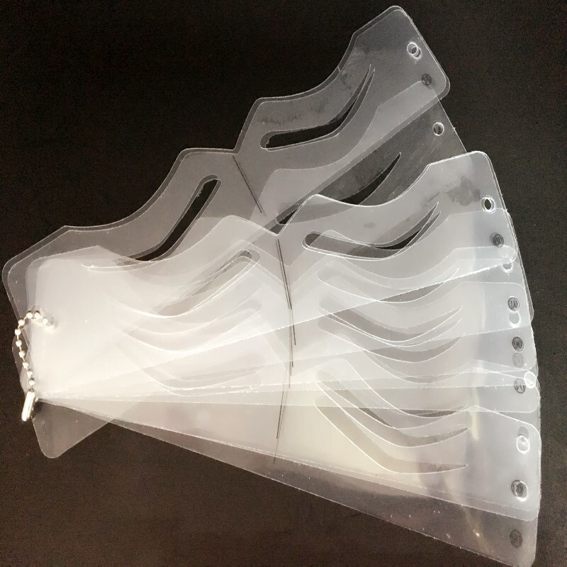 12 Pairs Eyebrow Stencil Makeup Template Eyebrow Grooming Shaping Stencil Kit DIY Eyebrow Template