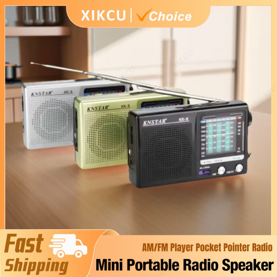 Radio portatile multifunzionale a basso SW AM FM Power Mini Walkman 2 batterie AA Radio stereo esterna per uso domestico in campeggio