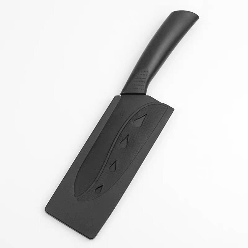 Juego de cuchillos de cocina de acero inoxidable con mango de plástico antideslizante negro, cuchillo para cortar fruta, cuchillo multifuncional para el hogar: Rojo