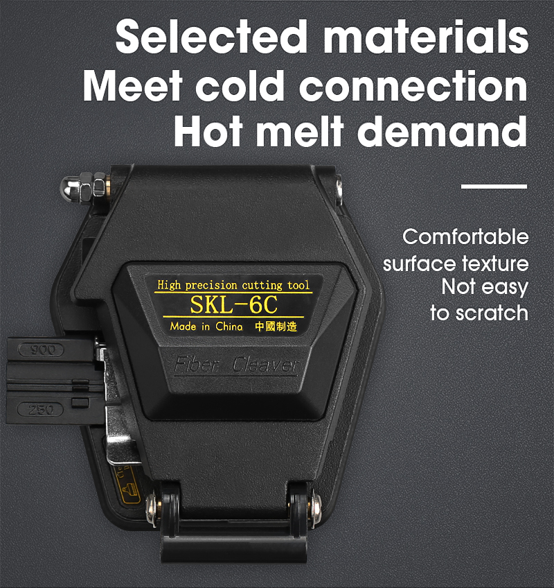 Fiber cleaver SKL-6C Cable Cutting Knife FTTT Fiber Optic Knife Tools cutter High Precision Cleavers 16 surface blade