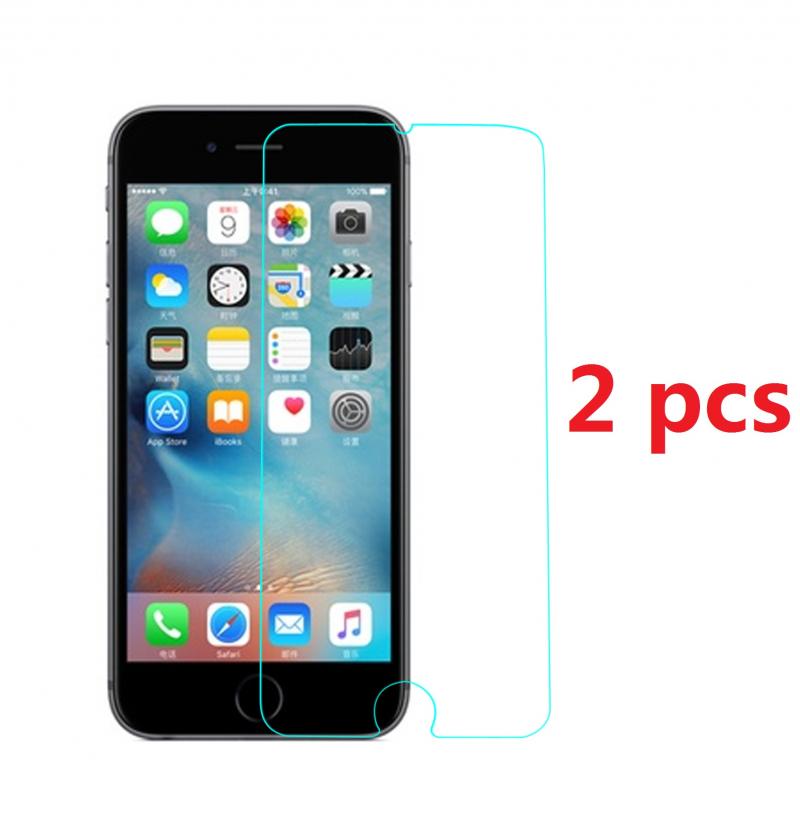 Voor Apple Iphone 6 6S Gehard Glas Screen Protector Bescherming Clear Hard Glas Op Iphone: 2pcs