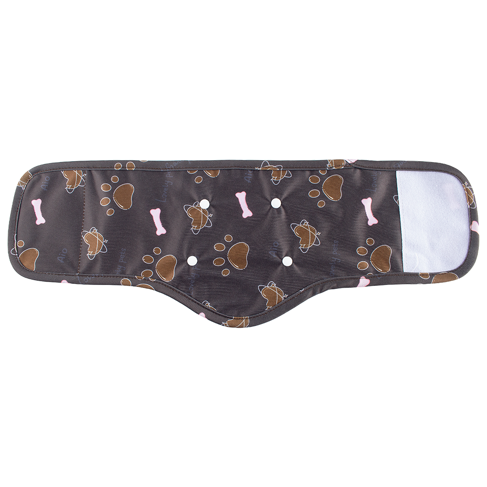 Pañales ajustables para perros con dibujos de animales, lavables, absorbentes para perros, bragas reutilizables para mascotas, pantalones cortos fisiológicos