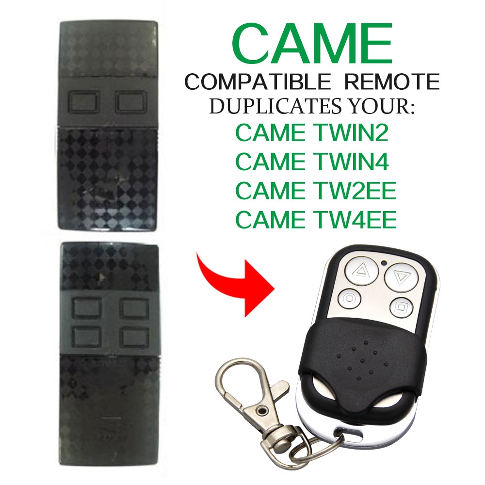 Copy CAME TW2EE TW4EE TWIN2 TWIN4 remote control 433.92mhz compatible garage door CAME TW2EE TW4EE TWIN2 TWIN4 remote control