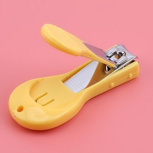 4 stks/set Baby Verpleging Nagelknipper Schaar Snijder Voor Kids Nail Trimmer Rvs Creatieve Veiligheid Nagelknipper: Yellow